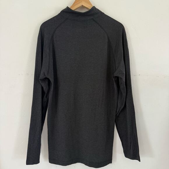 Gymshark Vital Seamless 1/4 Zip Dark Gray Black Men’s Size‎ XLarge Long Sleeve - Picture 5 of 6